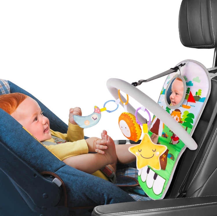 UNIH 汽車座椅玩具，適合 6 個月及以上嬰兒（無音樂）