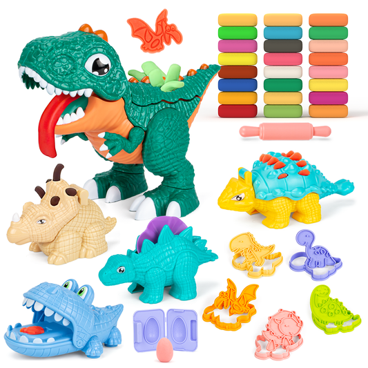 Dinosaur Playdough Set with Molds