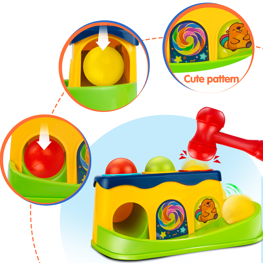 Hammer and Ball Drop Toys for Infant 6-12 Months