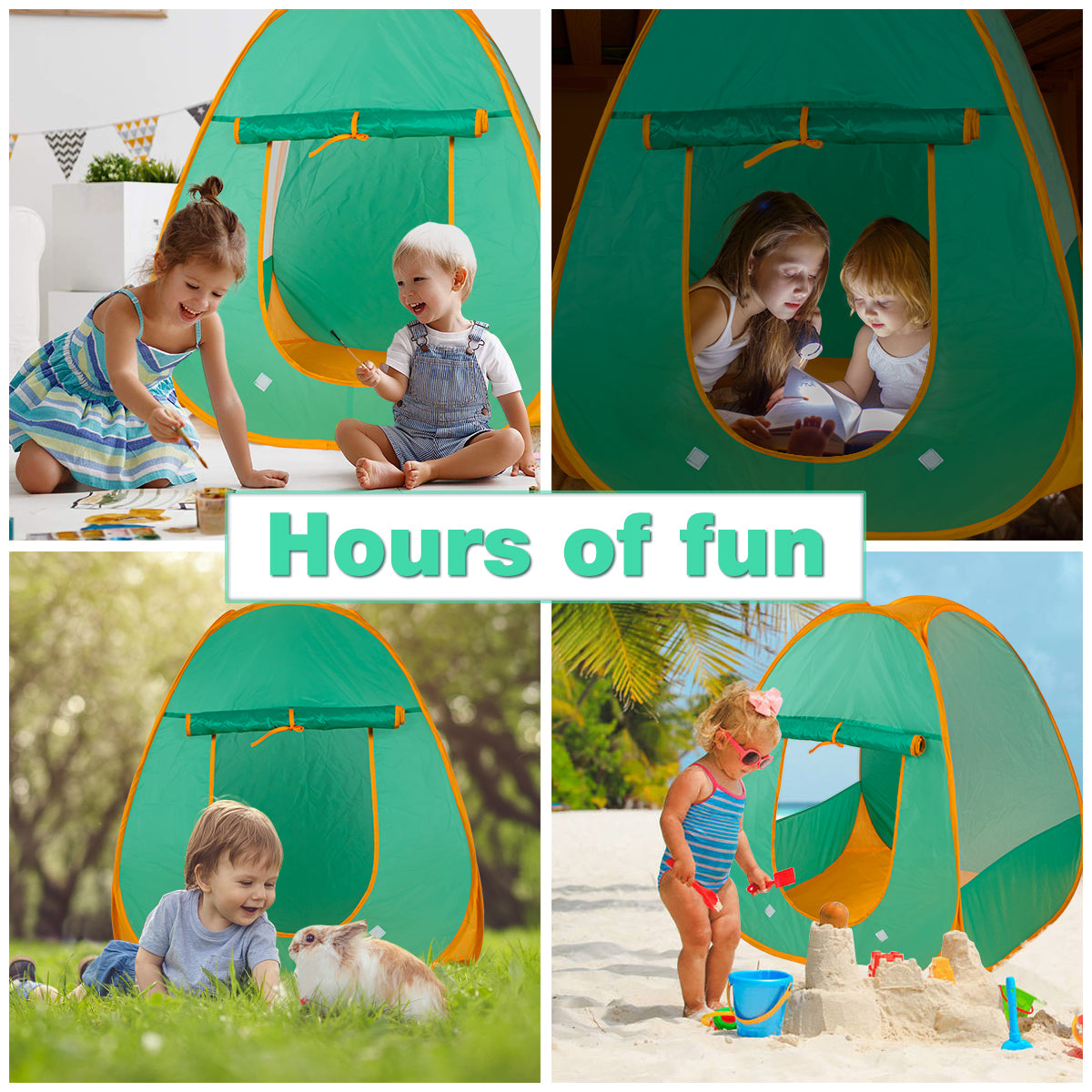 Kids Sand and Water Table with Play Tent, Toddler Beach Toys Set with Tent for Kids