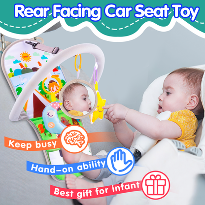 UNIH Car Seat Toys for Baby Infant 6 Months and Up (No Music)