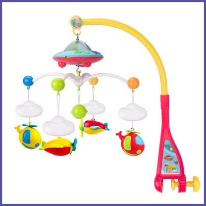 Baby Crib Mobile Toys with Music and Lights