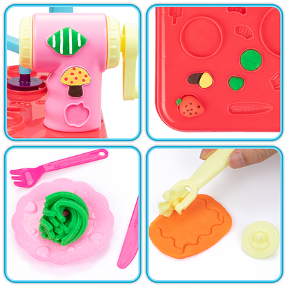 Ice Cream Playdough Set with Molds for Pretend Play