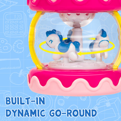Merry Go Round & Musical Drum Toy For Girls