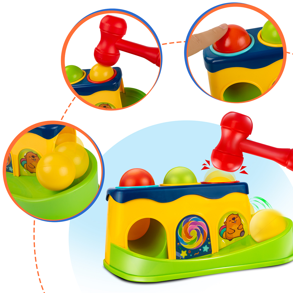 Hammer and Ball Drop Toys for Infant 6-12 Months
