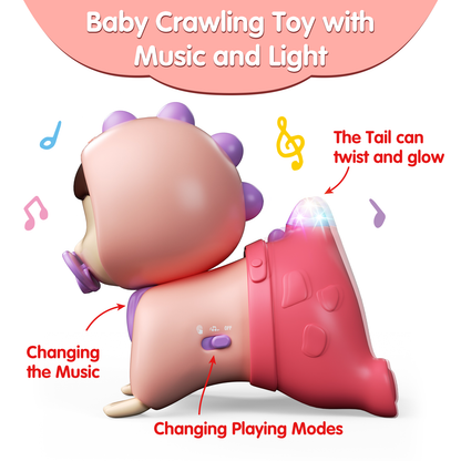 UNIH 嬰兒玩具 6 至 12 個月音樂和輕型嬰兒玩具、嬰兒爬行玩具