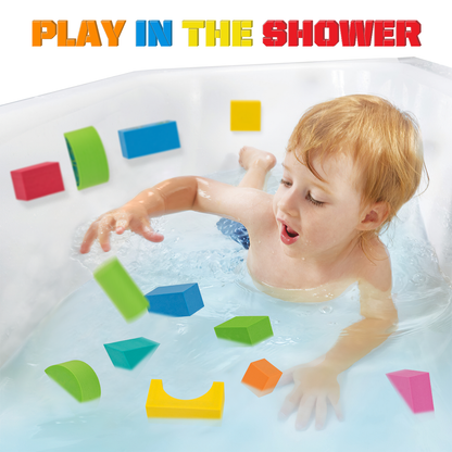 UNIH Building Blocks for Toddlers 1-3, Foam Blocks Toys Soft Blocks Gifts Toys Set (46PCS)