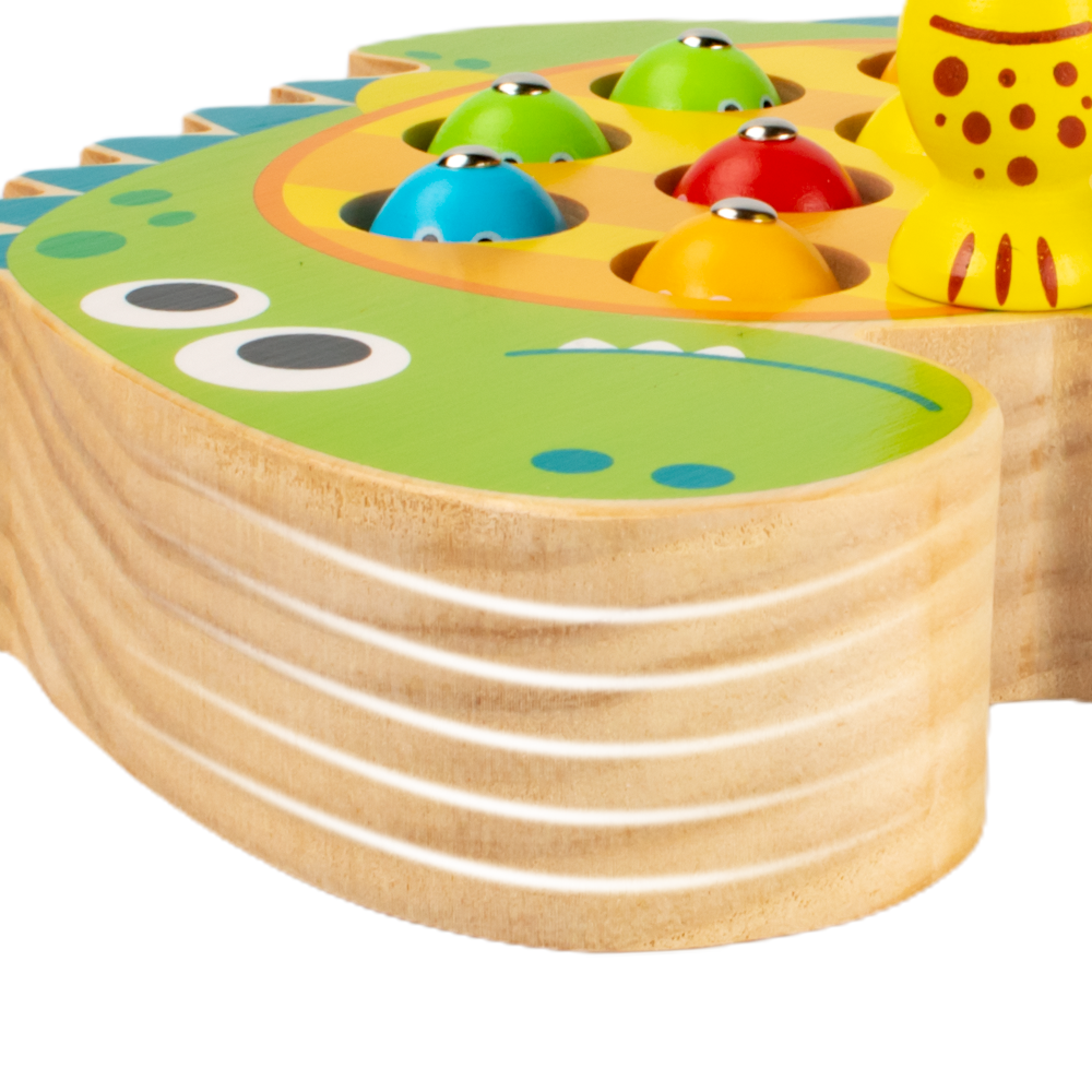 Montessori Dinosaur Wooden Toddlers Fishing Toy