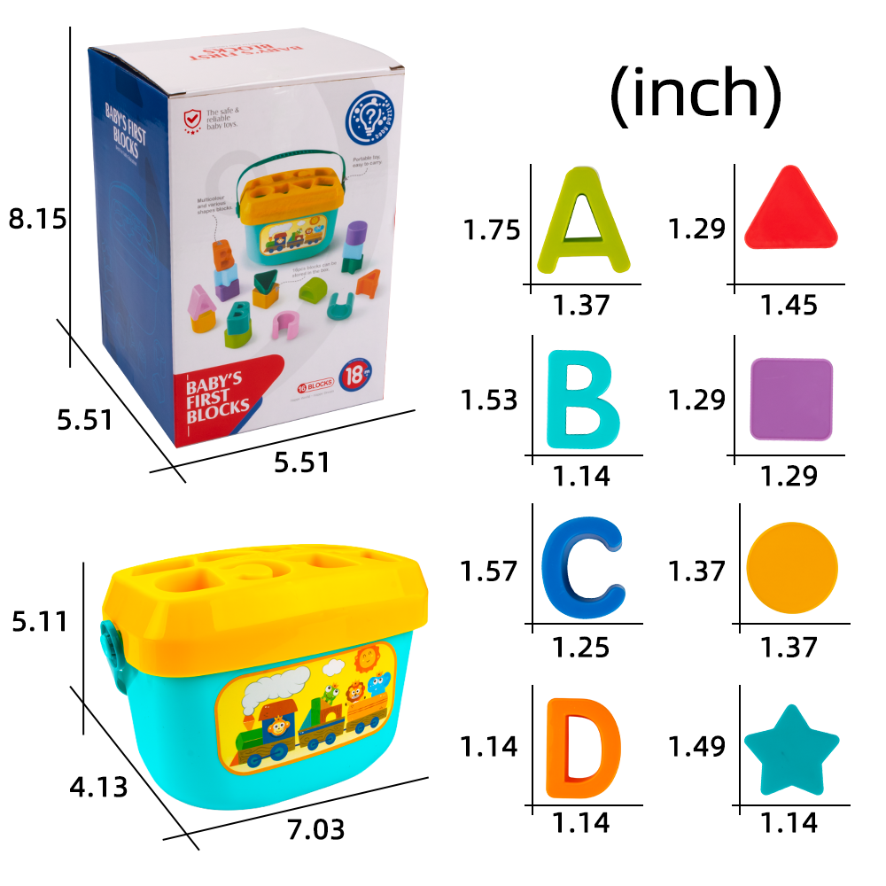 適合 2-4 歲幼兒的形狀分類盒
