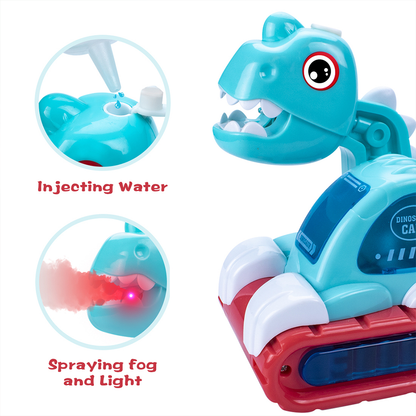 Dinosaur Car Crawling Developmental Toy with Music and Light
